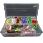 Fishing accessories kit, 280 pieces, transparent box